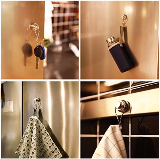 Super Strong NdFeB Hook Magnets for Home Kitchen Workplace Office Garage